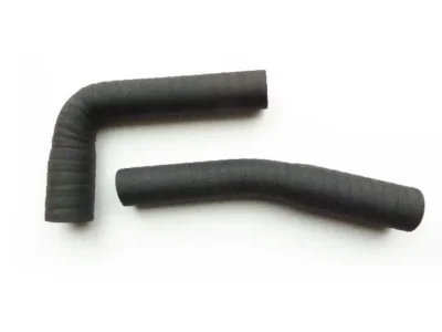 Honda S800 Radiator hose set (2 hoses) in wrapped black